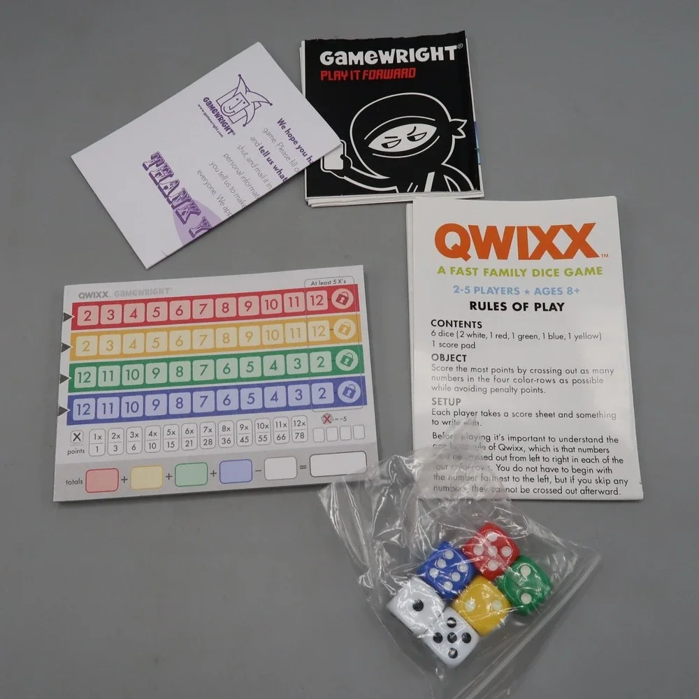 Campbells Alphabet, On the DOT, QWIXX  Dice Game Lot Age 8+